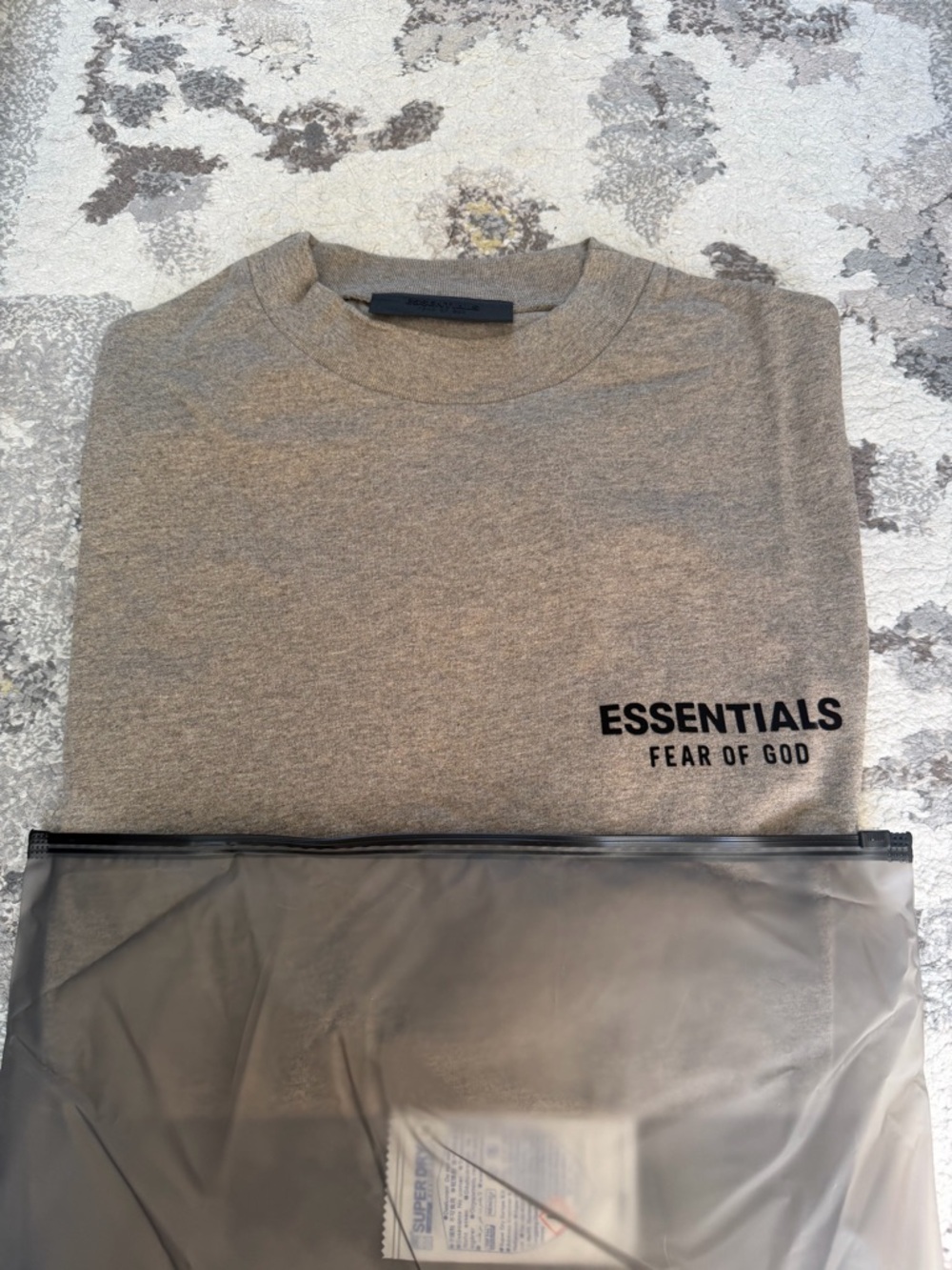 Fear of God Essentials Jersey Crewneck Tee 'Heather Gray'  (oversized)